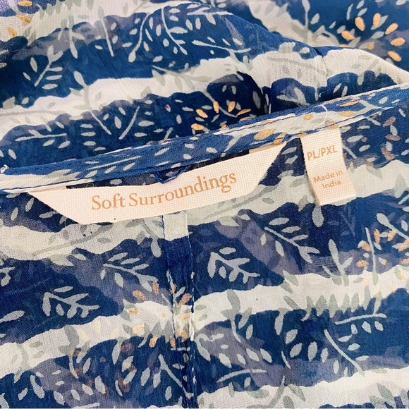 Soft Surroundings Midas Cardi Striped Kimono Topper Size PL/PXL - Picture 12 of 14